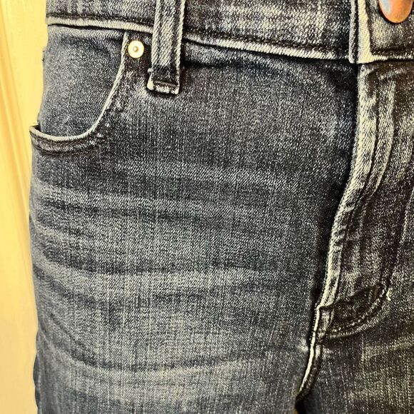 J Brand Womens Blue Medium Wash Denim Side Slit Skinny Crop Jeans Size 28 - Picture 4 of 10